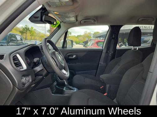 Alpine White Clearcoat 2019 Jeep Renegade Latitude