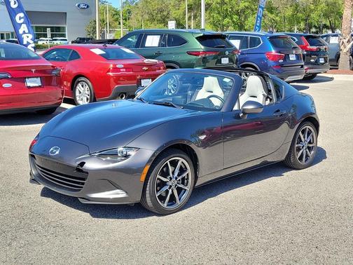 Machine Gray Metallic 2021 Mazda MX-5 Miata RF Grand Touring