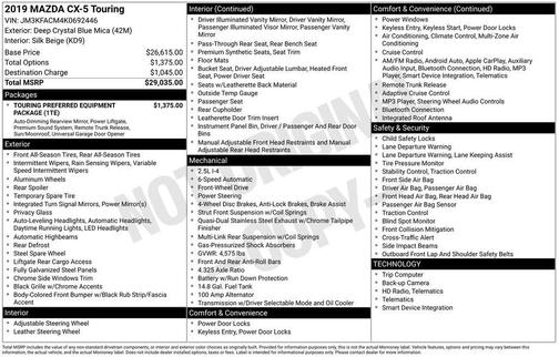 2019 Mazda CX-5 Touring