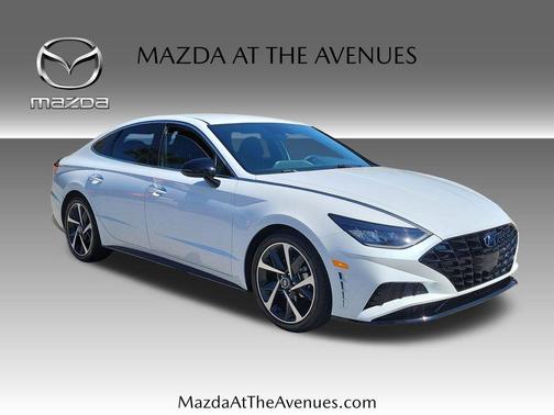 Quartz White 2021 Hyundai SONATA SEL Plus