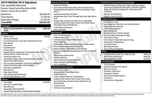 2019 Mazda CX-5 Signature