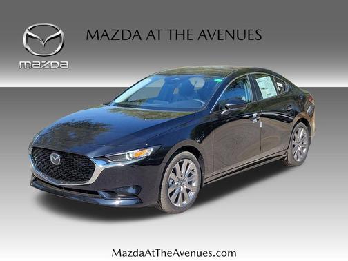 Jet Black Mica 2026 Mazda Mazda3 FWD w/Preferred Package