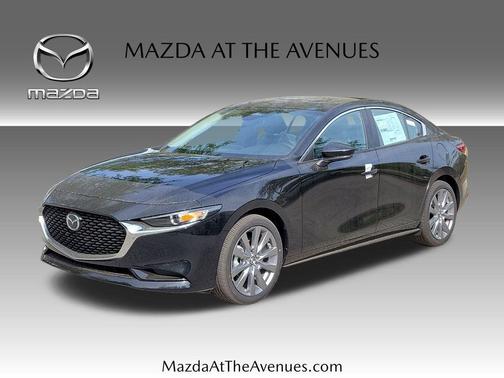 Jet Black Mica 2026 Mazda Mazda3 FWD w/Preferred Package