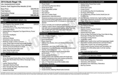 2016 Buick Regal Turbo