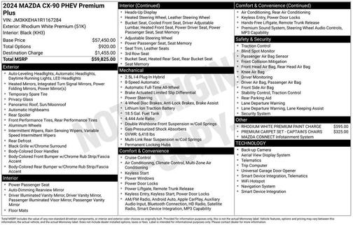 2024 Mazda CX-90 PHEV Premium Plus