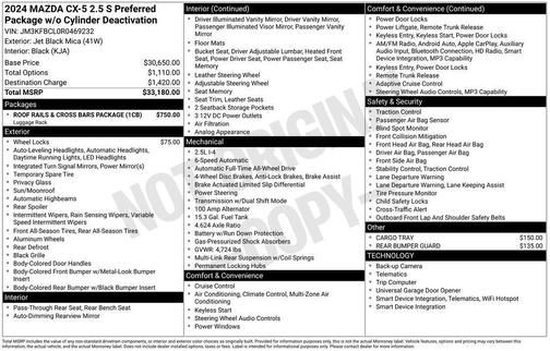 2024 Mazda CX-5 2.5 S Preferred Package