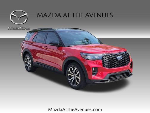 Red Metallic 2025 Ford Explorer ST-Line