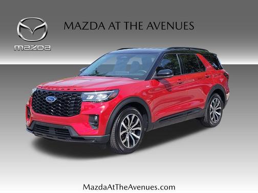 Red Metallic 2025 Ford Explorer ST-Line