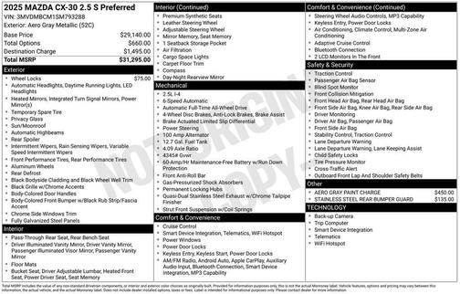 2025 Mazda CX-30 2.5 S Carbon Edition