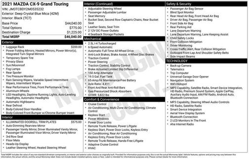 2021 Mazda CX-9 Grand Touring