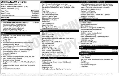 2021 Mazda CX-5 Touring