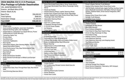 2024 Mazda CX-5 2.5 S Premium Plus Package