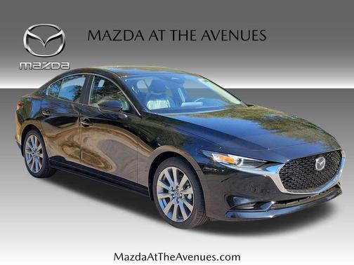 Jet Black Mica 2026 Mazda Mazda3 FWD w/Preferred Package
