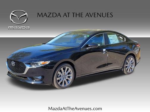 Jet Black Mica 2026 Mazda Mazda3 FWD w/Preferred Package