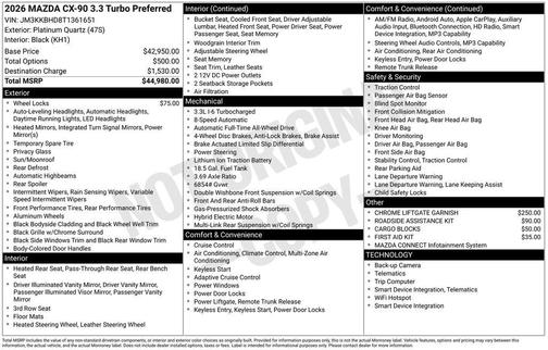2026 Mazda CX-90 Preferred