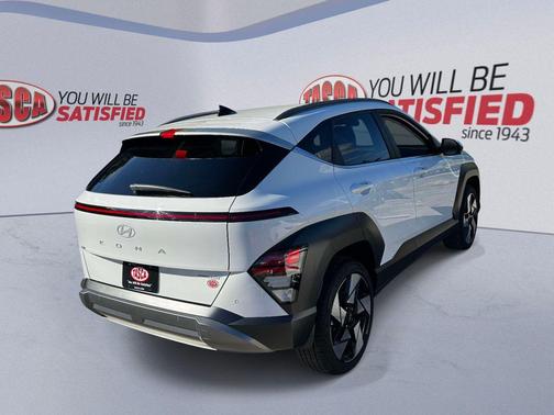 Atlas White 2025 Hyundai KONA Limited