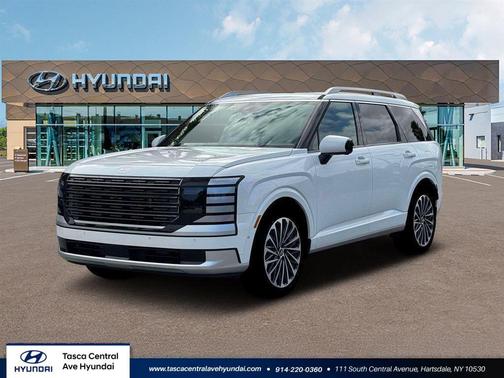 Creamy White Pearl 2026 Hyundai Palisade Hybrid Calligraphy