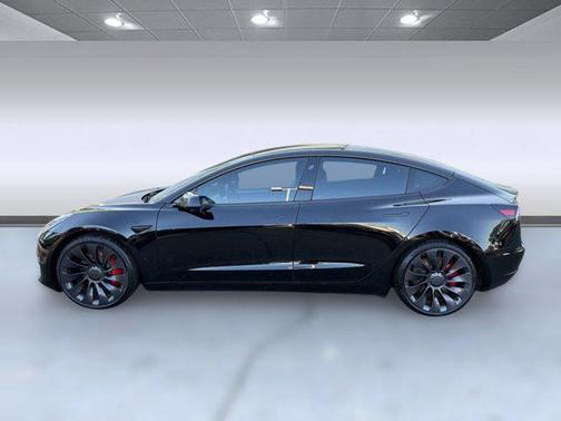 Solid Black 2021 Tesla Model 3 Performance