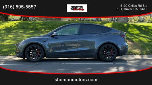 Grey 2022 Tesla Model Y Performance Dual Motor All-Wheel Drive