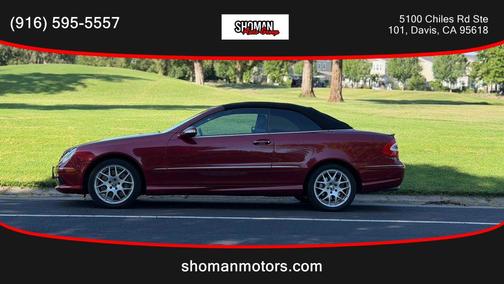 Red 2005 Mercedes-Benz CLK-Class 500 Cabriolet