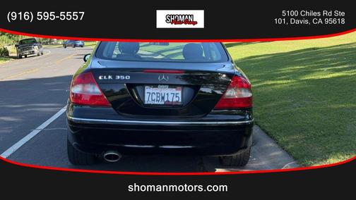 Black 2009 Mercedes-Benz CLK-Class CLK 350