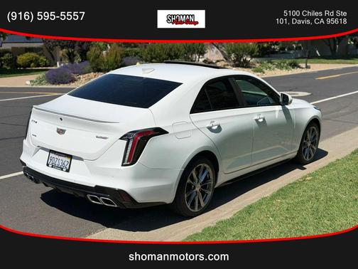 Summit White 2021 Cadillac CT4 V-Series