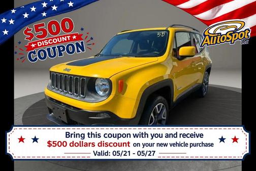 Solar Yellow 2016 Jeep Renegade Latitude