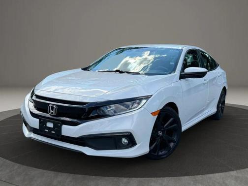 Platinum White Pearl 2021 Honda Civic Sport