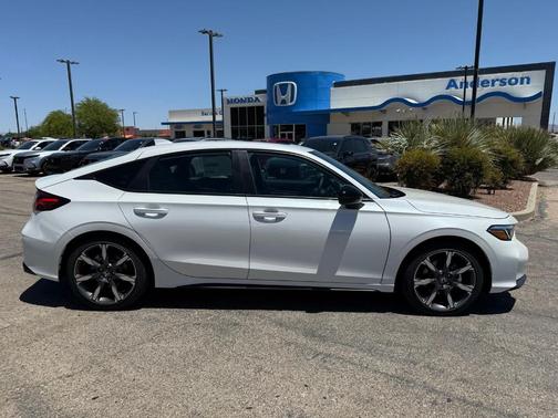 Platinum White Pearl 2026 Honda Civic Hybrid Sport Touring