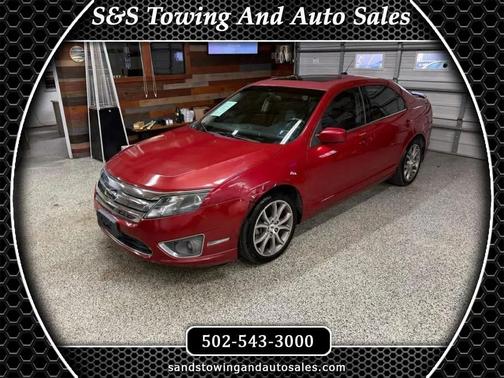 Red 2010 Ford Fusion SEL