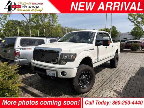 White Platinum Metallic Tri-Coat 2014 Ford F-150 Platinum