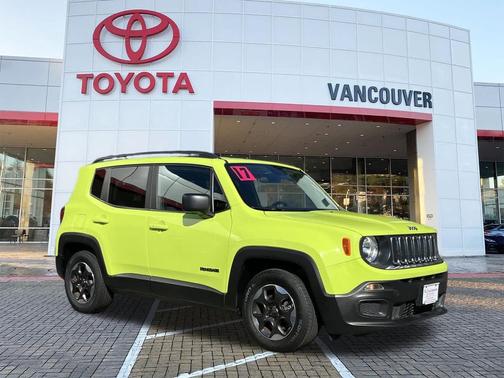 Hypergreen Clearcoat 2017 Jeep Renegade Sport