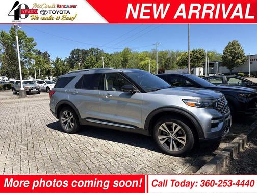 Iconic Silver Metallic 2020 Ford Explorer Platinum