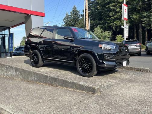 Midnight Black Metallic 2021 Toyota 4Runner Nightshade Special Edition