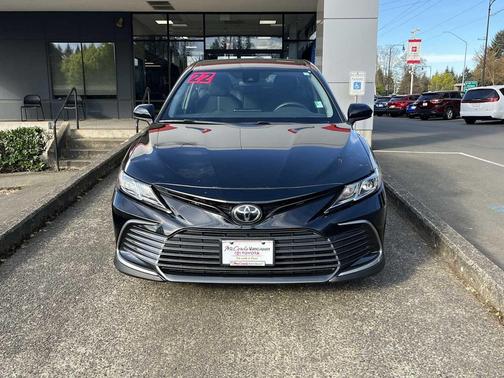 Midnight Black Metallic 2022 Toyota Camry LE