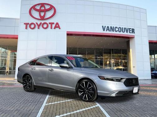 Solar Silver Metallic 2024 Honda Accord Hybrid Touring