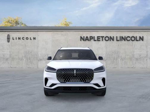 pristine white metallic tri-coat 2026 Lincoln Aviator Premiere