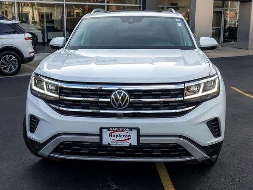 Pure White 2021 Volkswagen Atlas 3.6L SEL Premium
