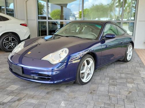 Blue 2004 Porsche 911 Targa