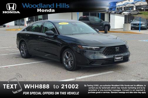 Crystal Black Pearl 2024 Honda Accord EX