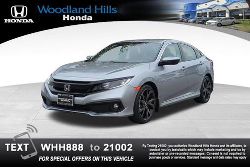Lunar Silver Metallic 2019 Honda Civic Sport