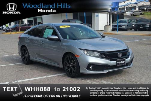 Lunar Silver Metallic 2019 Honda Civic Sport