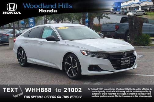 Platinum White Pearl 2021 Honda Accord Sport SE 1.5T