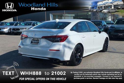 Platinum White Pearl 2023 Honda Civic Sport