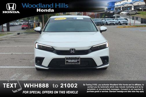 Platinum White Pearl 2024 Honda Civic Touring