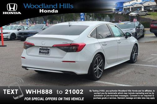Platinum White Pearl 2024 Honda Civic Touring