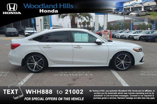 Platinum White Pearl 2024 Honda Civic Touring
