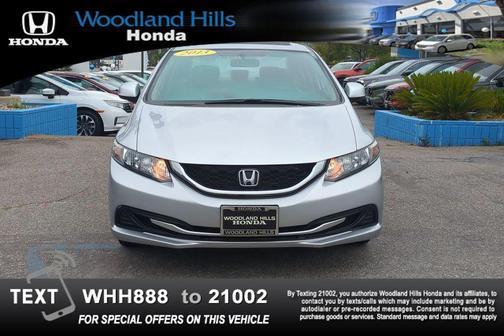 Alabaster Silver Metallic 2013 Honda Civic EX