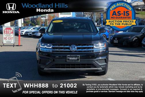 2018 Volkswagen Atlas 3.6L S