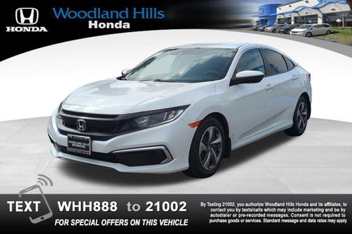 Platinum White Pearl 2019 Honda Civic LX